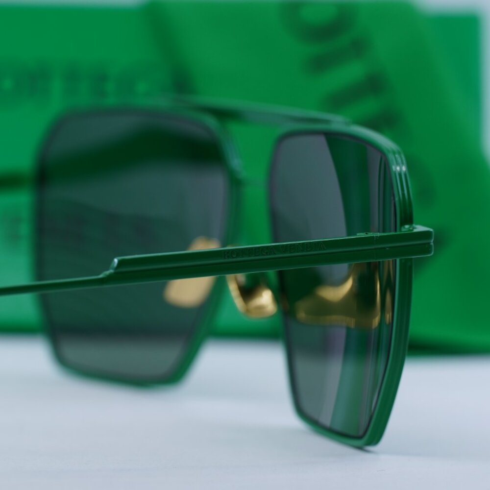Bottega Veneta BV1012S 006 Aviator Sunglasses - Green - Picture 9 of 15